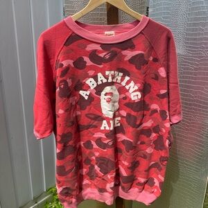 Red Camouflage T-Shirt with Logo